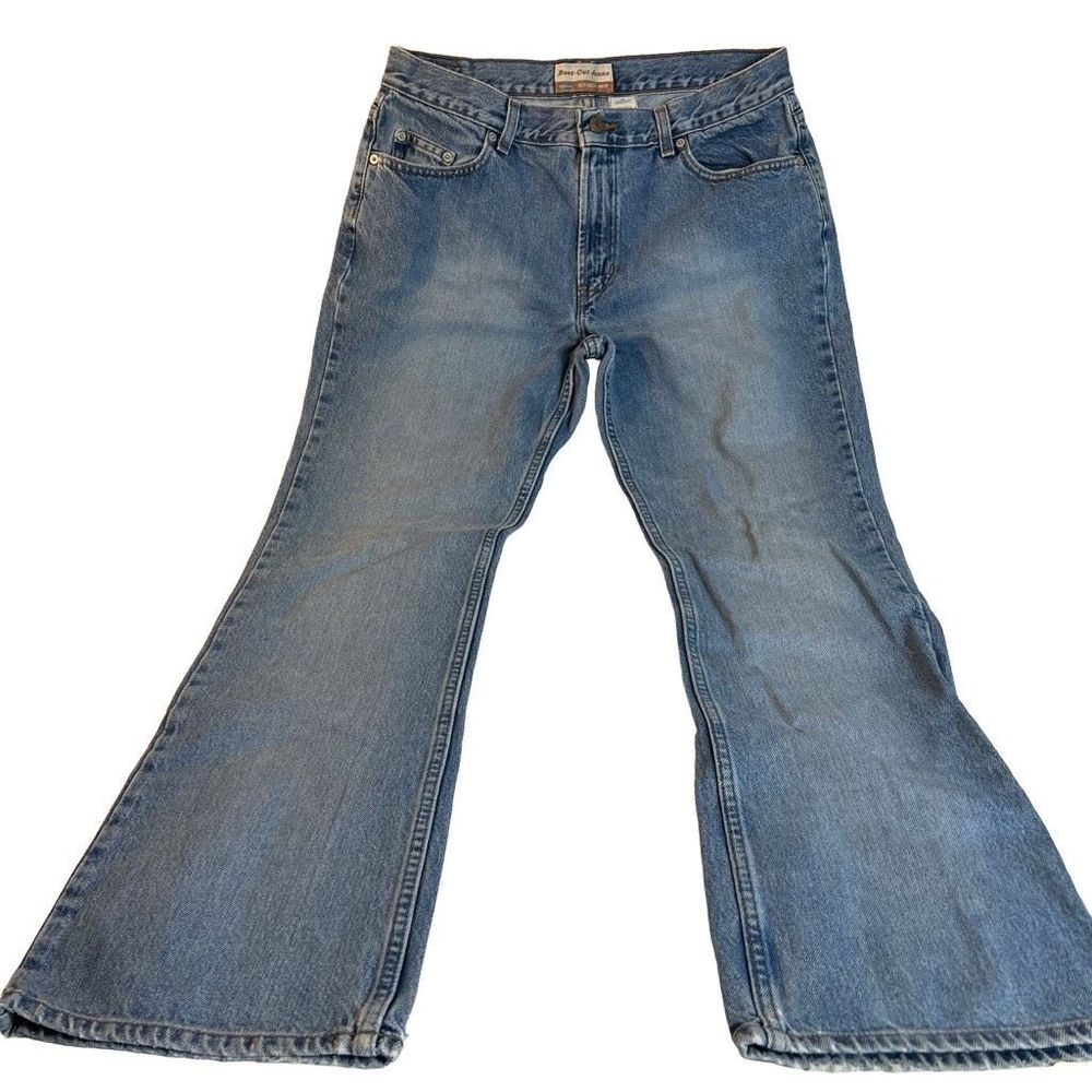 Old Navy Vintage Women's Light Wash‎ Just Below the Waist Boot-Cut Jeans Size 14